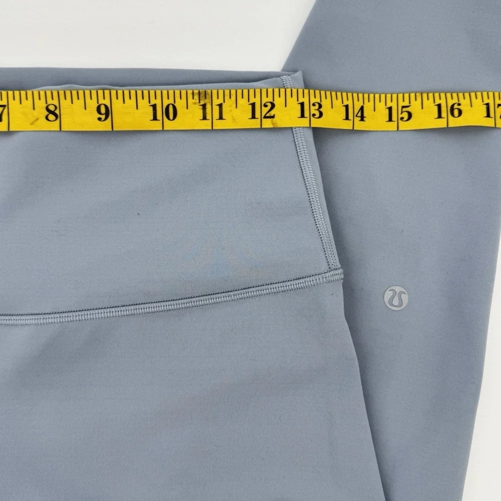 Lululemon Womens Wunder Train High Rise 25 Leggings Size 8 Chambray Blue Everlux